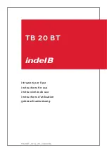 Предварительный просмотр 1 страницы Indel B TB 20 BT Instructions For Use Manual