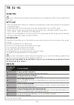 Preview for 32 page of Indel B TB 31 Instructions For Use Manual