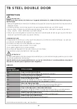 Preview for 62 page of Indel B TB118 DD Steel Instructions For Use Manual