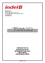 Indel B TB22AM Instructions For Use Manual предпросмотр