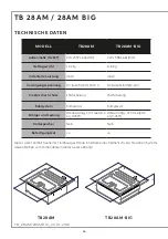 Preview for 38 page of Indel B TB28AM Instructions For Use Manual