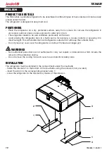 Preview for 12 page of Indel B TB34AM Instructions For Use Manual