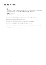 Preview for 14 page of Indel B TB45 Instructions For Use Manual