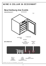 Preview for 66 page of Indel B WINE K CELLAR 36 ECOSMART Instructions For Use Manual