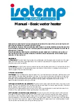 Indel Marine Isotemp 602431B000000 Manual preview