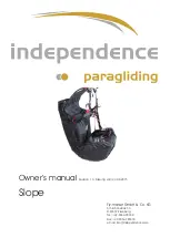 Предварительный просмотр 1 страницы Independence paragliding Slope EAPR GZ-0447/15 Owner'S Manual