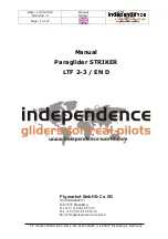 Предварительный просмотр 1 страницы Independence paragliding STRIKER Manual