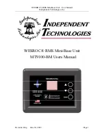 Предварительный просмотр 1 страницы Independent Technologies Wesroc RMS User Manual