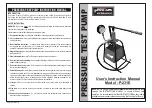 Inder Hydraulic P-231E User Instruction Manual предпросмотр