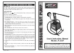 Preview for 1 page of Inder Hydraulic P-231F User Instruction Manual