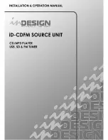 Preview for 1 page of inDESIGN ID-CDFM Installation & Operation Manual