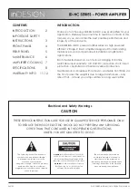 Preview for 2 page of inDESIGN iD-HC Series Installation & Operation Manual