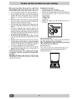 Preview for 24 page of Indesit 245 R Installation And Use Manual