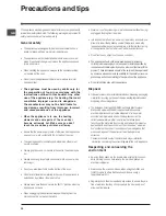 Preview for 20 page of Indesit 51.A IX Operating Instructions Manual