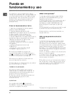 Preview for 36 page of Indesit 51.A IX Operating Instructions Manual