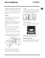 Preview for 53 page of Indesit 51.A IX Operating Instructions Manual