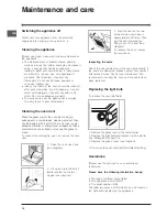 Preview for 10 page of Indesit 7OFIM 20 K.A IX Operating Instructions Manual