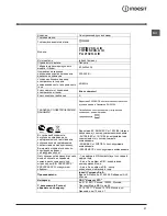 Preview for 21 page of Indesit 7OFIM 20 K.A IX Operating Instructions Manual