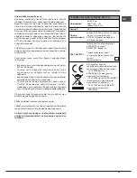 Preview for 25 page of Indesit 7OFIM 20 K.A IX Operating Instructions Manual