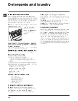 Предварительный просмотр 10 страницы Indesit BHWM 129 Instructions For Use Manual