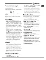 Preview for 19 page of Indesit BIAA 1 Series Operating Instructions Manual