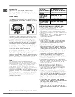 Preview for 30 page of Indesit BIAA 1 Series Operating Instructions Manual