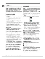 Preview for 48 page of Indesit BIAA 1 Series Operating Instructions Manual