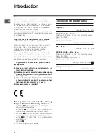 Preview for 2 page of Indesit BIMD S 23 IX GB Instructions For Installation And Use Manual