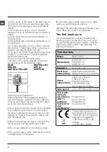 Предварительный просмотр 4 страницы Indesit BWD 71453 Instructions For Use Manual