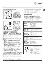 Предварительный просмотр 39 страницы Indesit BWSA 61053 Instructions For Use Manual