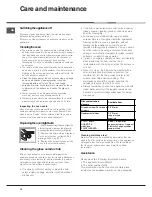 Preview for 10 page of Indesit C3VN1R Operating Instructions Manual