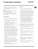 Preview for 9 page of Indesit CA 55 NF Operation Instructions Manual