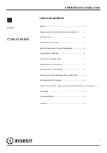 Preview for 3 page of Indesit CTAA 55 NF UK Manual