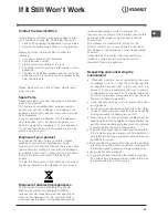 Preview for 23 page of Indesit DD60C2 AA Operating Instructions Manual