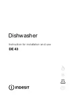 Indesit DE 43 Instructions For Installation And Use Manual preview