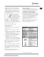 Предварительный просмотр 3 страницы Indesit DFG 015 Operating Instructions Manual