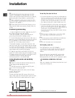 Предварительный просмотр 14 страницы Indesit DFG 015 Operating Instructions Manual