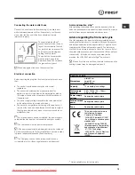 Предварительный просмотр 15 страницы Indesit DFG 015 Operating Instructions Manual