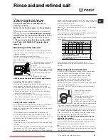 Предварительный просмотр 21 страницы Indesit DFG 015 Operating Instructions Manual