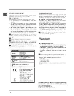 Предварительный просмотр 18 страницы Indesit DFG 15M10 Operating Instructions Manual