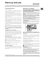 Предварительный просмотр 9 страницы Indesit DFG 26B10 Operating Instructions Manual