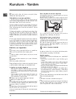 Предварительный просмотр 32 страницы Indesit DFG 26B10 Operating Instructions Manual