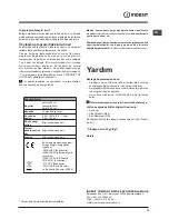 Предварительный просмотр 33 страницы Indesit DFG 26B10 Operating Instructions Manual