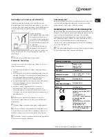 Предварительный просмотр 27 страницы Indesit DFP 272 Operating Instructions Manual