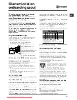 Предварительный просмотр 33 страницы Indesit DFP 272 Operating Instructions Manual