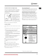 Предварительный просмотр 39 страницы Indesit DFP 272 Operating Instructions Manual