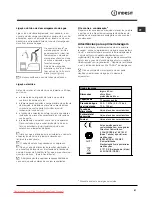 Предварительный просмотр 51 страницы Indesit DFP 272 Operating Instructions Manual