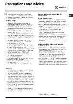 Preview for 25 page of Indesit DFP 2727 Operating Instructions Manual