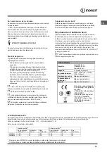 Preview for 43 page of Indesit DFP 2727 Operating Instructions Manual