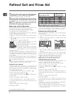 Предварительный просмотр 8 страницы Indesit DFP 27B10 Operating Instructions Manual